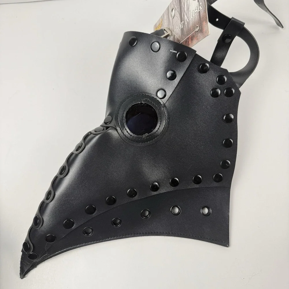 Spirit Halloween Plague Doctor Mask Steampunk Costume Style Black New With Tags